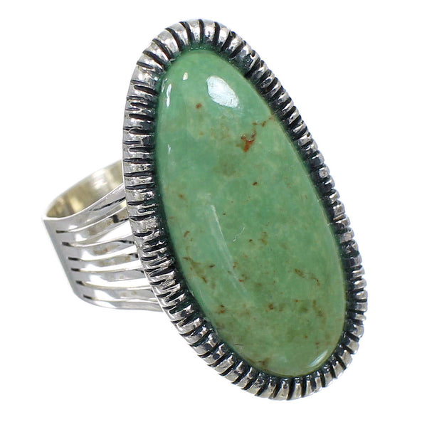 Sterling Silver Southwestern Turquoise Jewelry Ring Size 5 QX85549